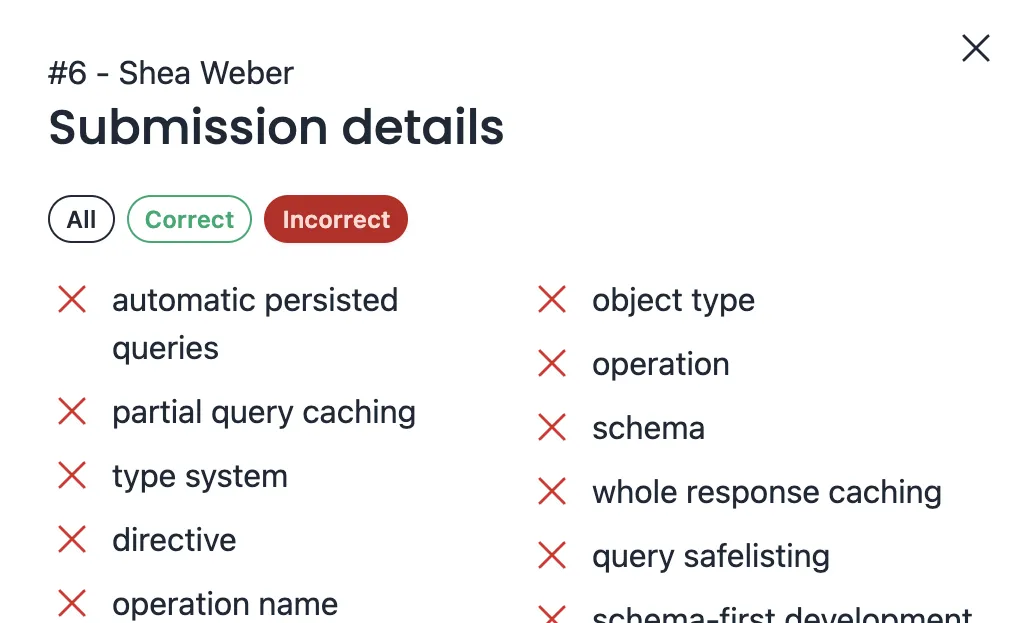 filters for words viewed